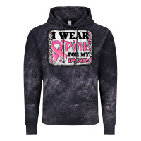 Cloud Black i wear pink for my mom breast cancer awareness Vintage Hoodie - Jasminsmagicworld