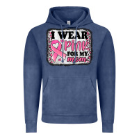 Vintage Denim i wear pink for my mom breast cancer awareness Vintage Hoodie - Jasminsmagicworld