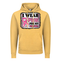 Vintage Mustard i wear pink for my mom breast cancer awareness Vintage Hoodie - Jasminsmagicworld