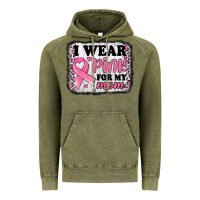 Vintage Olive i wear pink for my mom breast cancer awareness Vintage Hoodie - Jasminsmagicworld