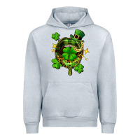 Heather Grey St. Patrick's Day lip Urban Hoodie - FaDigitalArtStudio