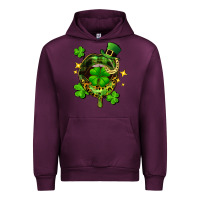 Mauve Wine St. Patrick's Day lip Urban Hoodie - FaDigitalArtStudio