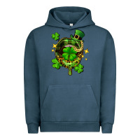 Pigment Midnight Navy St. Patrick's Day lip Urban Hoodie - FaDigitalArtStudio