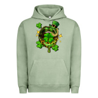 Pigment Oil Green St. Patrick's Day lip Urban Hoodie - FaDigitalArtStudio