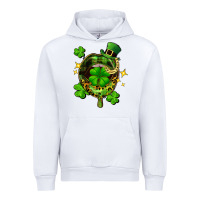 White St. Patrick's Day lip Urban Hoodie - FaDigitalArtStudio
