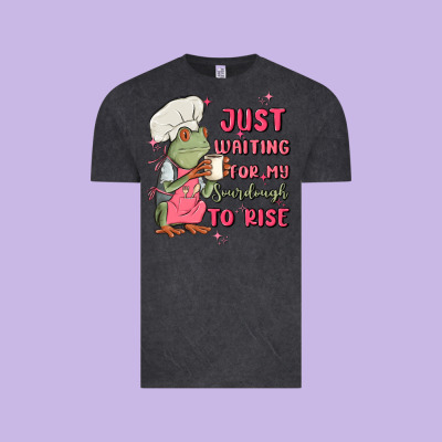 Waiting For My Sourdough To Rise Vintage Tee Designed By Maliassmallbusiness