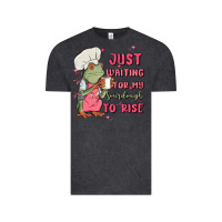 Vintage Black waiting for my sourdough to rise Vintage Tee - MaliasSmallBusiness