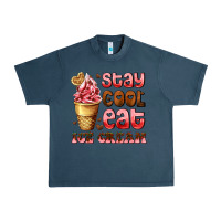 Midnight Navy stay cool eat ice cream Urban Heavy Tee - AdoDesignShop