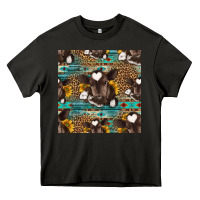 Asphalt western baby calf seamless pattern Heavy Core Tee - HRA Design Shop
