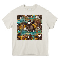 Cream western baby calf seamless pattern Heavy Core Tee - HRA Design Shop
