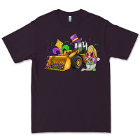 Plum mardi gras gnome bulldozer Premium Tee - JahusDesignShop