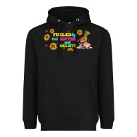 Black fueled by ıced coffee and anxiety Heavyweight Hoodie - TumblerDesignByShophia