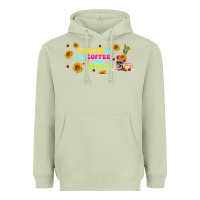 Fueled By ıced Coffee And Anxiety Heavyweight Hoodie | Teevron