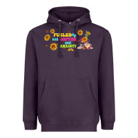 Plum fueled by ıced coffee and anxiety Heavyweight Hoodie - TumblerDesignByShophia
