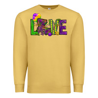 Antique Gold Love Louisiana Premium Sweatshirt - HowdyJamesFarm