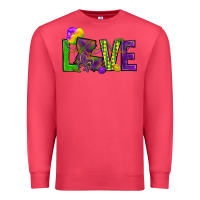 Cardinal Love Louisiana Premium Sweatshirt - HowdyJamesFarm