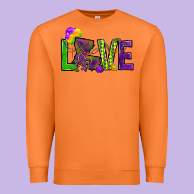Love Louisiana Premium Sweatshirt Designed By Howdyjamesfarm