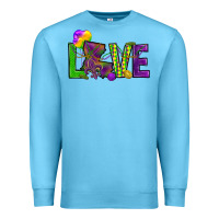 Ocean Blue Love Louisiana Premium Sweatshirt - HowdyJamesFarm