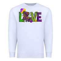 White Love Louisiana Premium Sweatshirt - HowdyJamesFarm