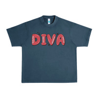 Midnight Navy diva Urban Heavy Tee - MaliasSmallBusiness