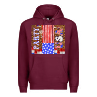 Burgundy party in the usa Premium Hoodie - TumblerDesignByShophia