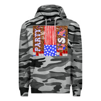 Slate Camo party in the usa Premium Hoodie - TumblerDesignByShophia
