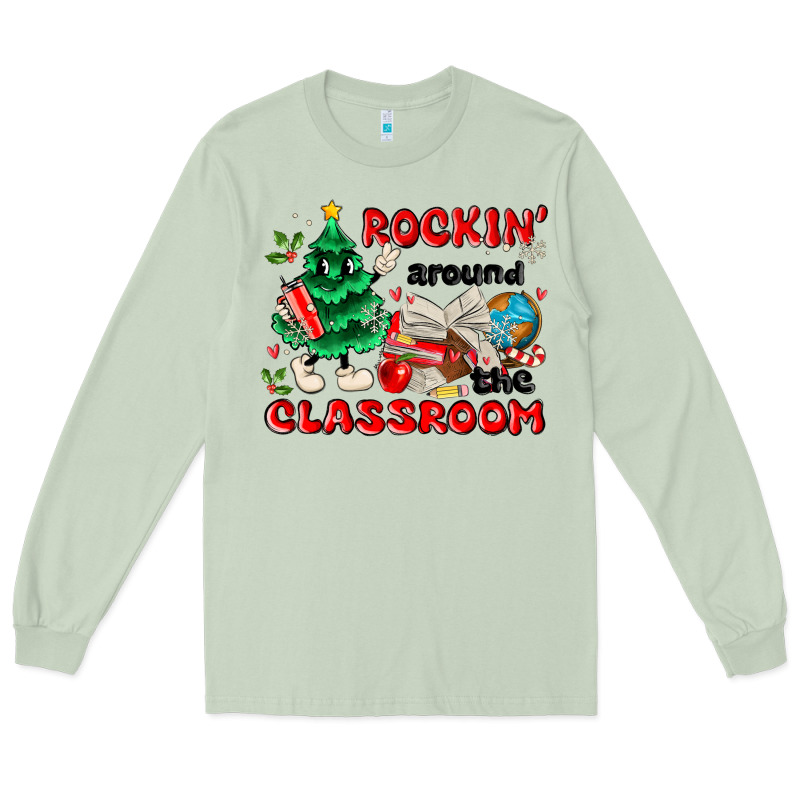 Rockin Around The Classroom Long Sleeve Tee by MaliasSmallBusiness | Teevron
