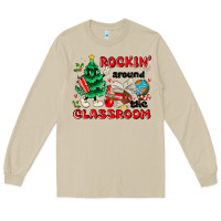 Mushroom rockin around the classroom Long Sleeve Tee - MaliasSmallBusiness