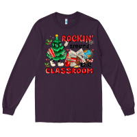 Plum rockin around the classroom Long Sleeve Tee - MaliasSmallBusiness
