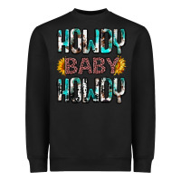 Black western howdy baby howdy Heavyweight Sweatshirt - NancyCooperArtShop