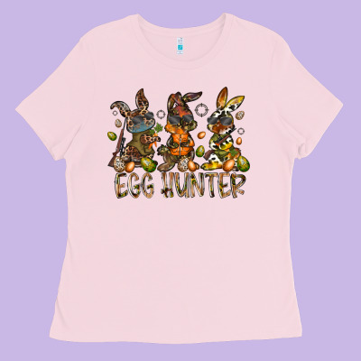 Egg Hunter Ladies Tee Designed By Racoondesign