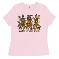 Bubblegum Pink egg hunter Ladies Tee - RacoonDesign