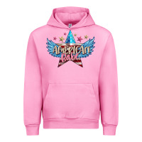 Fuchsia Pink American babe Urban Hoodie - FaDigitalArtStudio