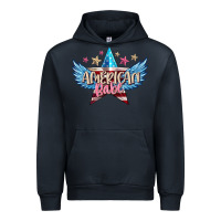 Navy American babe Urban Hoodie - FaDigitalArtStudio