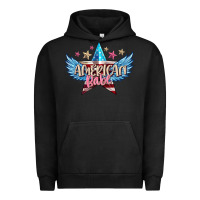 Pigment Black American babe Urban Hoodie - FaDigitalArtStudio