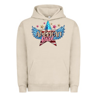Pigment French Oak American babe Urban Hoodie - FaDigitalArtStudio
