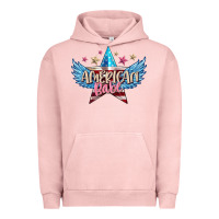 Pigment Salmon American babe Urban Hoodie - FaDigitalArtStudio
