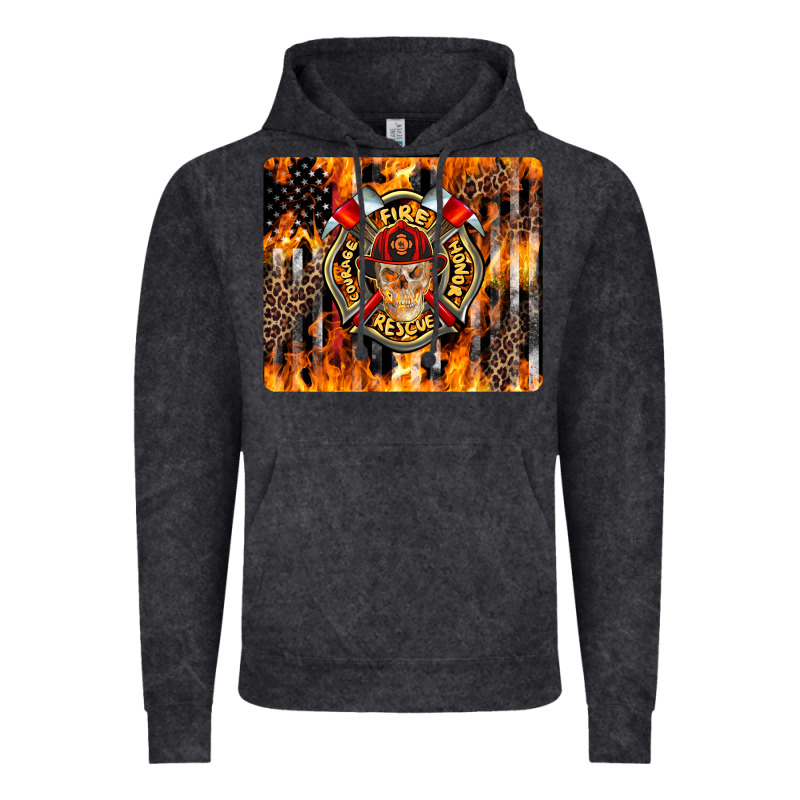 Firefighter Skull Vintage Hoodie by LillyAllenDesigns | Teevron