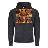 Vintage Black Firefighter Skull Vintage Hoodie - LillyAllenDesigns