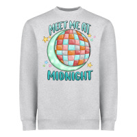 Heather Grey meet me at midnight Heavyweight Sweatshirt - MaliasSmallBusiness
