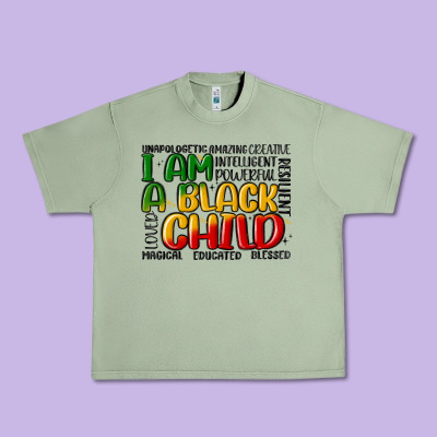 I Am A Black Child Urban Heavy Tee Designed By Maliassmallbusiness