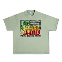 Oil Green i am a black child Urban Heavy Tee - MaliasSmallBusiness