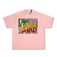 Salmon i am a black child Urban Heavy Tee - MaliasSmallBusiness