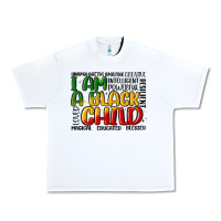 White i am a black child Urban Heavy Tee - MaliasSmallBusiness