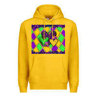 Lemon mardi gras hearts Premium Hoodie - JahusDesignShop