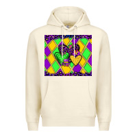 Sandshell mardi gras hearts Premium Hoodie - JahusDesignShop