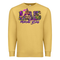 Love Mardi Gras With Gnome Premium Sweatshirt | Teevron