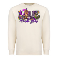 Sandshell Love Mardi Gras with gnome Premium Sweatshirt - HowdyJamesFarm