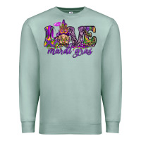 Seafoam Love Mardi Gras with gnome Premium Sweatshirt - HowdyJamesFarm