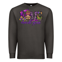 Smoke Love Mardi Gras with gnome Premium Sweatshirt - HowdyJamesFarm